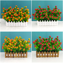 饰花喜庆客厅摆饰 发财果墙角拐角装 仿真花新款 塑料其他果栅栏套装