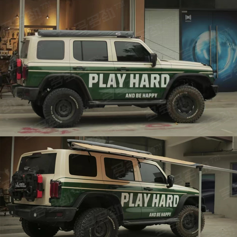 坦克300车贴拉花英文贴花定制jeep牧马人BJ40越野车贴纸改装拉花