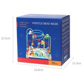 木质串珠绕珠婴幼儿童男女孩宝宝1 3岁早教益智力开发多功能玩具A