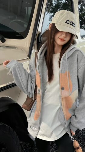 现货波拉bora韩国童装儿童加绒卫衣外套2026秋冬中大童潮连帽上衣