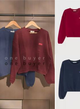 国内现货 American Vintage 25秋冬 套头logo圆领加绒卫衣 IZU03