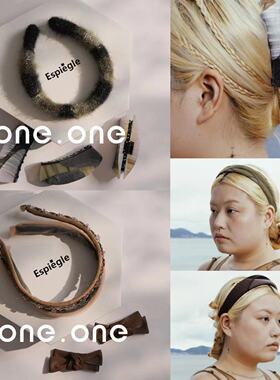 Espiegle 品牌授权手工不规则醋酸发箍抓夹发夹