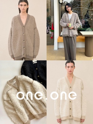 LaurenManoogian羊驼毛毛衣开衫