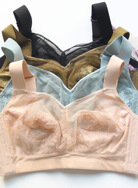 纤婷雅Q02超薄CD杯调整型无钢圈聚拢收副乳大胸显小内衣5排扣女