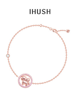 ihush/俏物悄语手链小众设计经典圆环独角兽原创轻奢情人节礼物