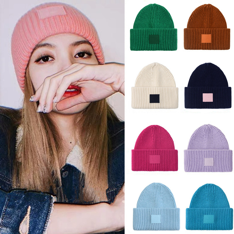 22新款羊毛笑脸帽子女秋冬冷帽保暖针织情侣韩版亲子毛线帽百搭潮