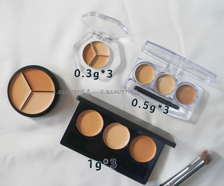 包邮韩国pony推荐三色试色遮瑕膏