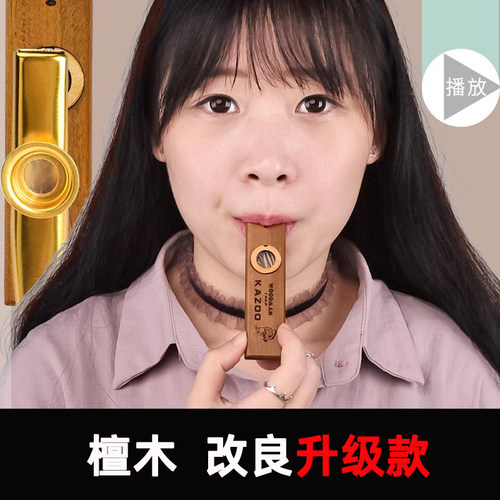 卡祖笛kazoo木质专业演奏便携式