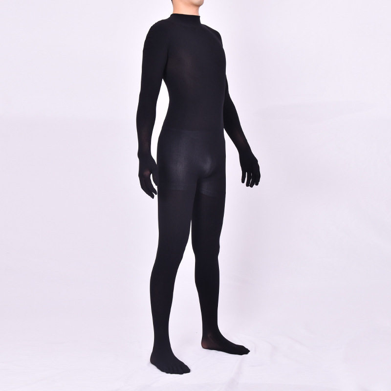 卿荷80D无缝五指高弹连体衣