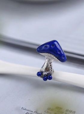 珠宝时尚风香港925银天然青金石