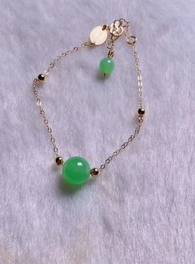 珠宝点缀包金时尚风大方玉手链