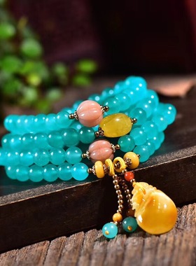 天河石两用款佛珠手链