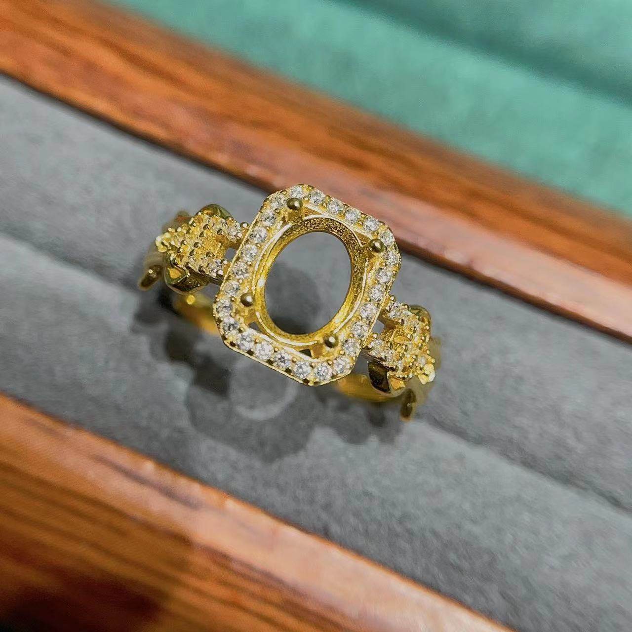 S926银戒指空托椭圆形6*8mm奢华个性马鞍扣设计开口戒指复古御姐,饰品/流行首饰/时尚饰品新,戒指/指环,淘宝优惠券,粉丝福利购,淘宝优惠卷