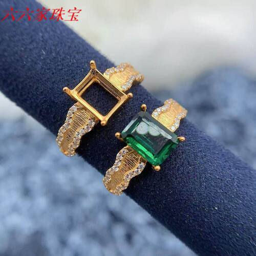 s925银托工厂戒指空托款式多尺寸