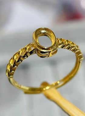 新款日韩银托简约复古男女戒指