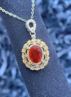 S925银吊坠空托6*8/7*9/8*10mm