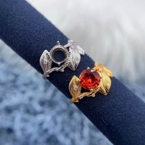 s925银托工厂戒指空托款式多尺寸