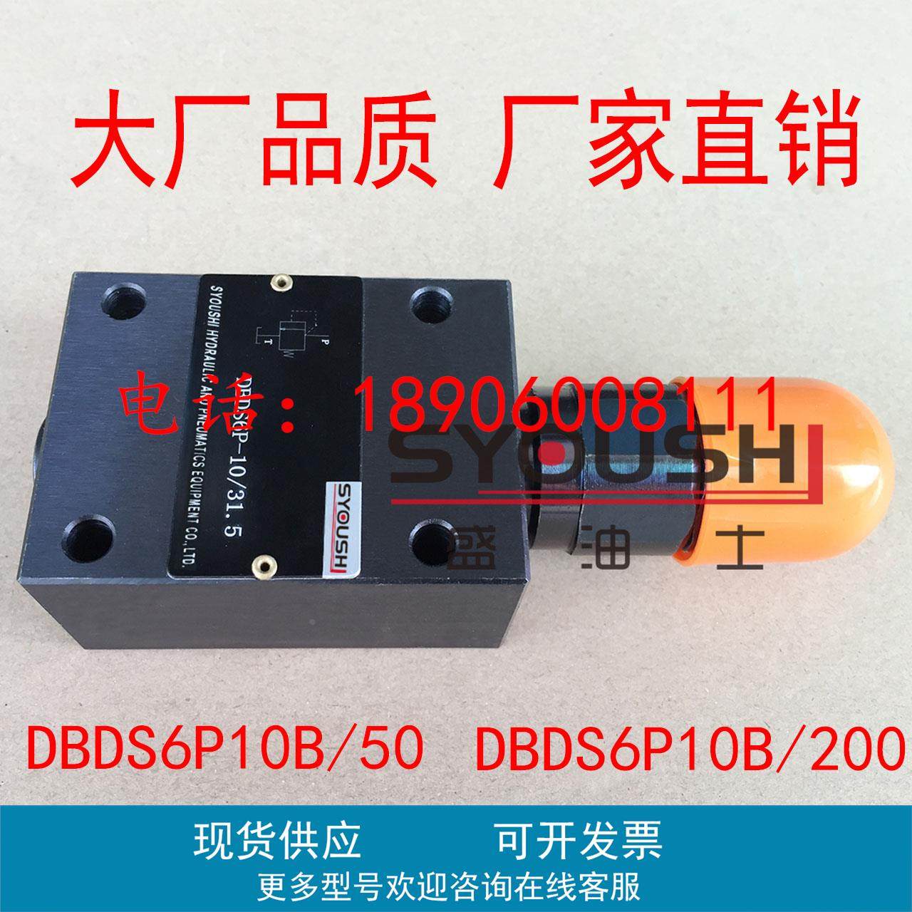 溢流阀DBDS6P10B/50,DBDS6P10B/100,DBDS6P10B/200,DBDS6P10B/315