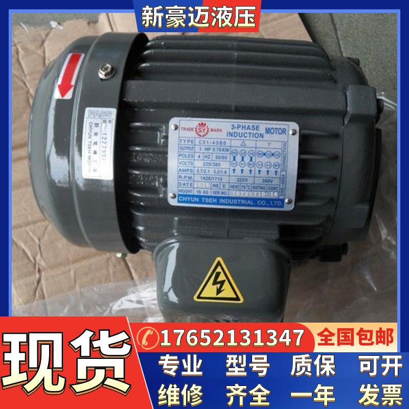 台湾群策款电机C01/02/C3-43B0内插式卧式0.75KW/1.5KW/2.2KW