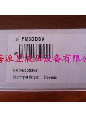 原装正品 FM3DDSV51 美国Parker单向节流阀