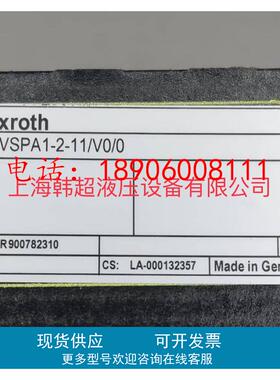 Rexroth力士乐放大器R900782310 VT-VSPA1-2-1X/V0/0德国产原装