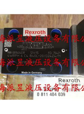 原装正品 0811404039 型号 4WRPH6C4B40L-20/G24Z4/M