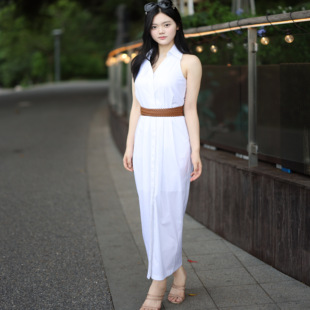 风花月 直筒连衣裙 羊皮纸与野蔷薇白衬衫