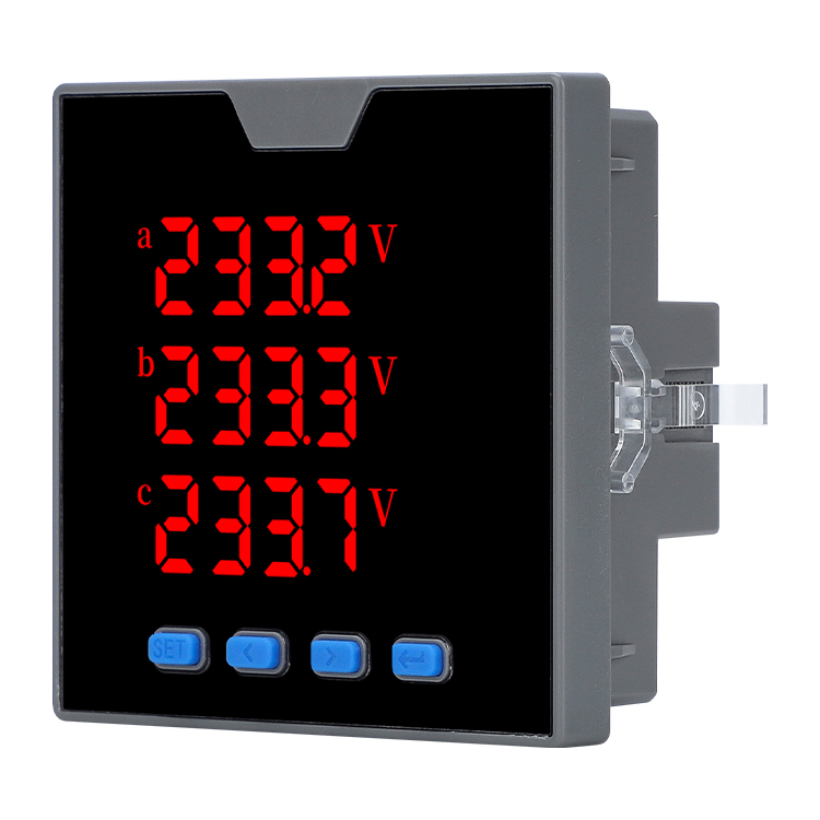 三相液晶多功能电力仪表 数显电流电压功率频率计量485通讯仪表
