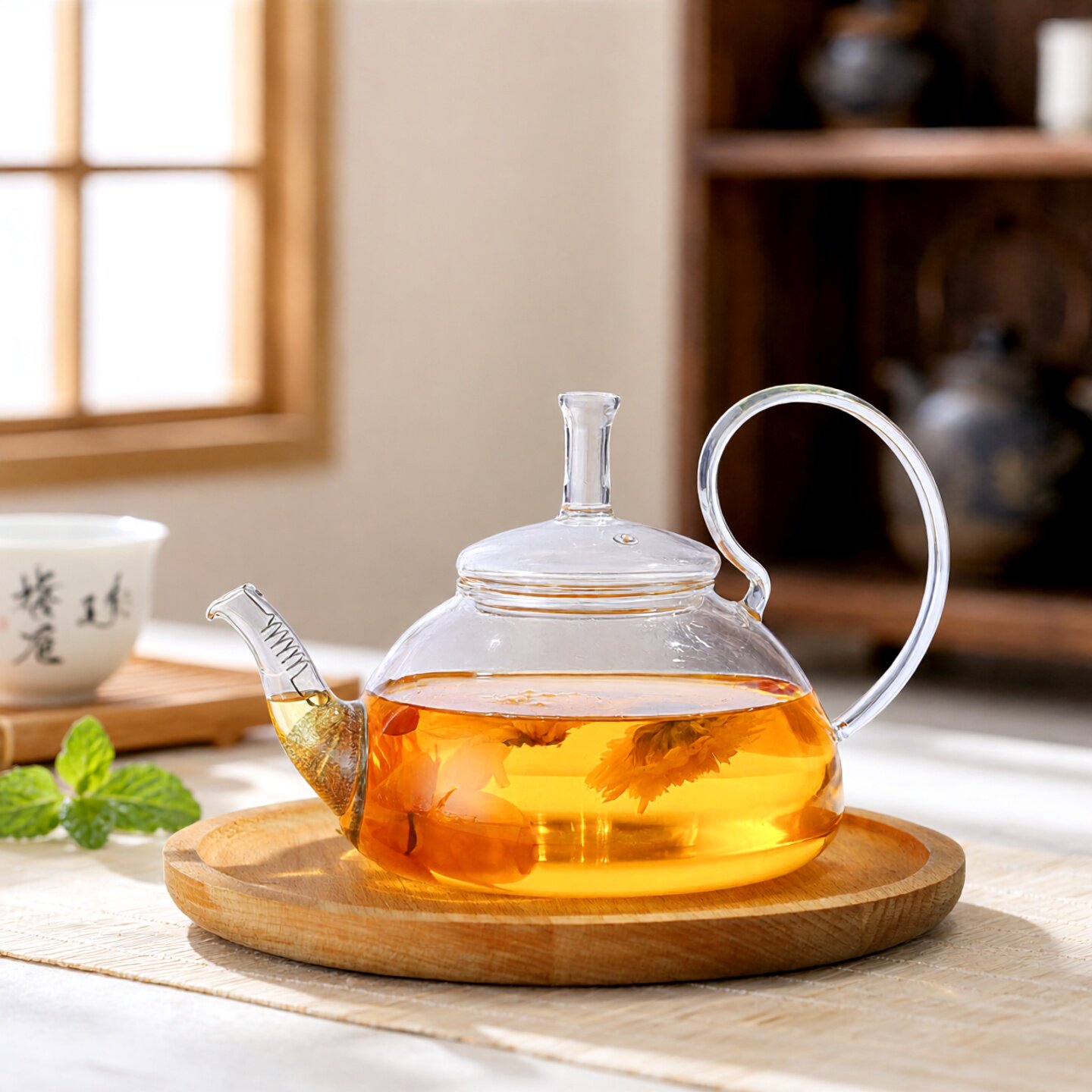 加厚高硼硅茶壶耐高温带过滤网图片