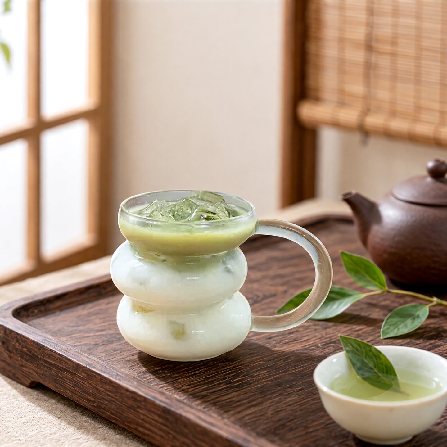 玻璃杯带把手家用大容量水杯图片