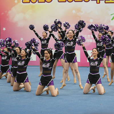 专业啦啦操演出服啦啦队服啦啦队演出服健美操服装新品25学生女男