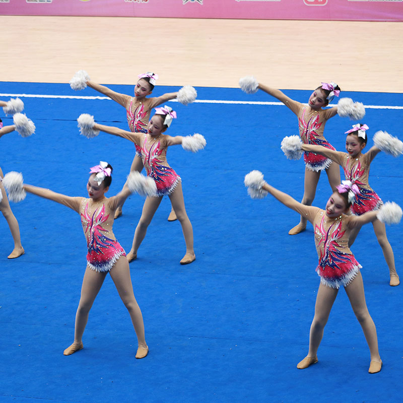 专业啦啦操演出服啦啦队服装啦啦队演出服新品25健美操服装套装女