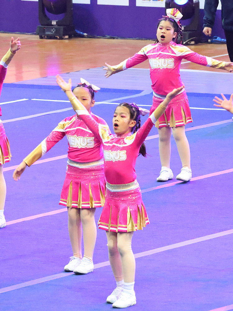 儿童拉拉操服装拉拉队服装竞技健美操服装套装舞蹈服儿童25学生女