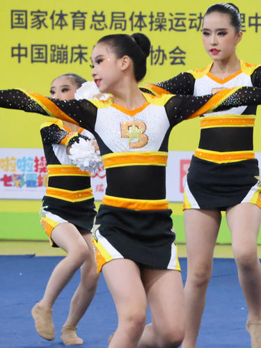 定制拉拉操服装啦啦队服健美操服装体操服演出服学生新款26团体女