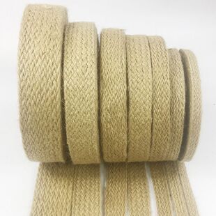 1235厘米扁宽麻绳diy手工复古包装 饰墙创意 货车捆绑绳子吊顶装