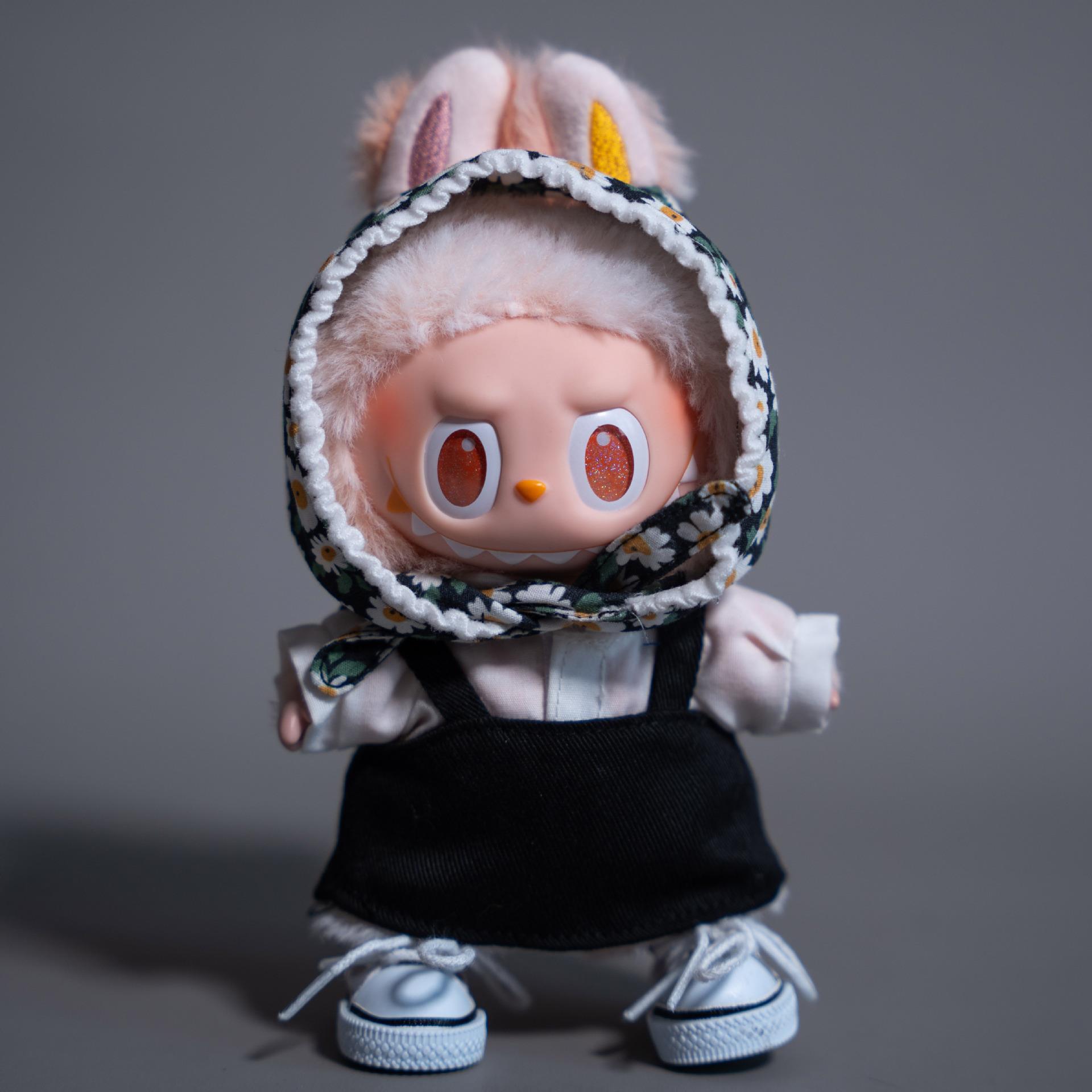 仅衣服】拉布布一二三代娃衣17cmlabubu衣服裙子盲盒公仔换装可爱