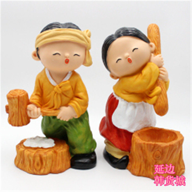 韩国韩服人偶手工艺品储钱罐乔迁新居新婚生日礼品婚庆公仔摆件