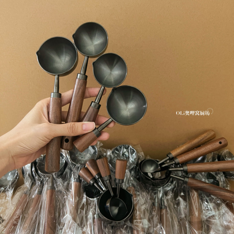 奶粉咖啡勺长柄胡桃木咖啡粉量勺304不锈钢盛咖啡豆专用克数勺,厨房/烹饪用具,量勺,淘宝优惠券,粉丝福利购,淘宝优惠卷