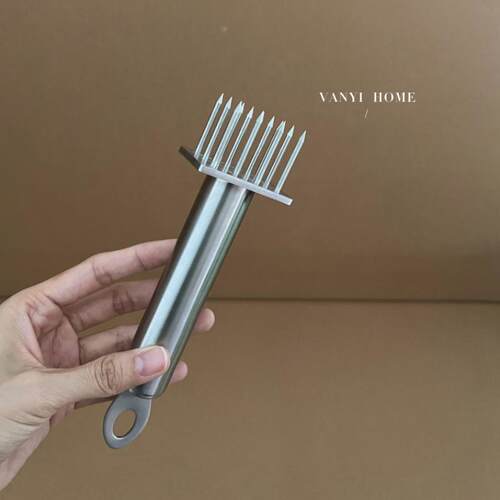 304不锈钢松肉针牛排炸扣牛扒腌肉针肉针嫩肉断筋肉锤猪皮扎孔器