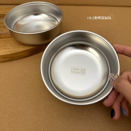 304不锈钢食品级平底蒸蛋碗