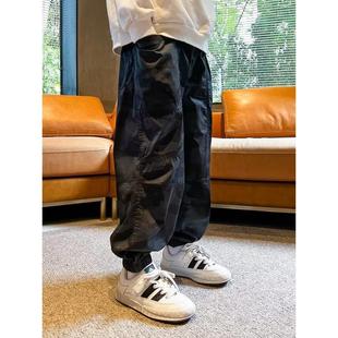 男童裤子2023春秋新款休闲中大童长裤儿童工装迷彩裤潮防蚊裤包款