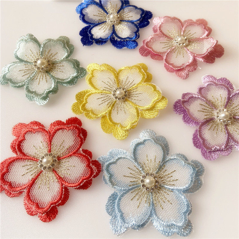 包邮蕾丝贴花手工装饰服装辅料电珠子/钻饰/花朵等配