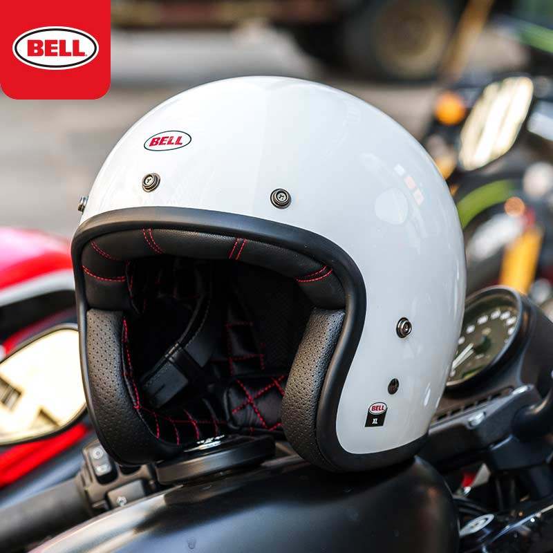 bell复古头盔男custom500夏季贝尔机车摩托车3c四分之三哈雷半盔