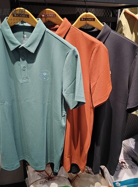 骆驼Camel/25款夏男士透气商务潮牌百搭休闲POLO衫T恤H15MZ01179