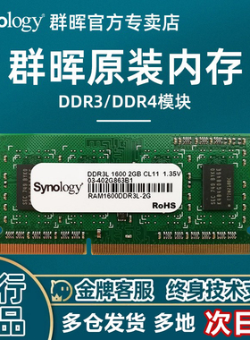 Synology群晖内存 群晖原装内存 4g 8g 16g  DS920+ ds720+ ds220+ ds1520+ ds1621+ ds1821+ ds420+