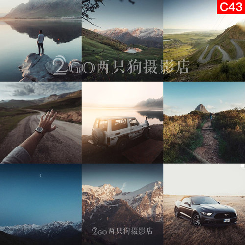 人像旅拍ps滤镜pr视频lightroom调色vn胶片ins网红luts手机lr预设