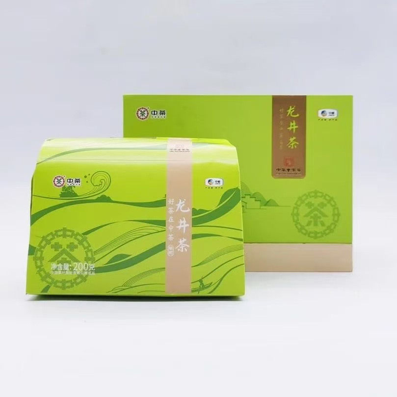 200克传统纸包特级绿茶中茶