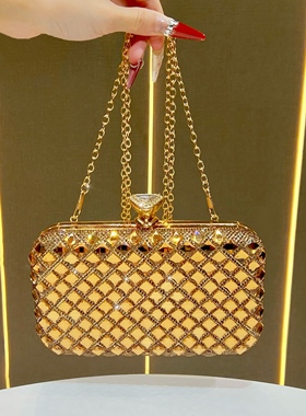 MissingYou时尚晚宴包镶钻手提包宴会礼服包晚装斜挎包名媛手拿包