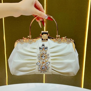 MissingYou名媛宴会时尚 礼服包女镶钻手提包晚宴手拎包 斜挎包晚装