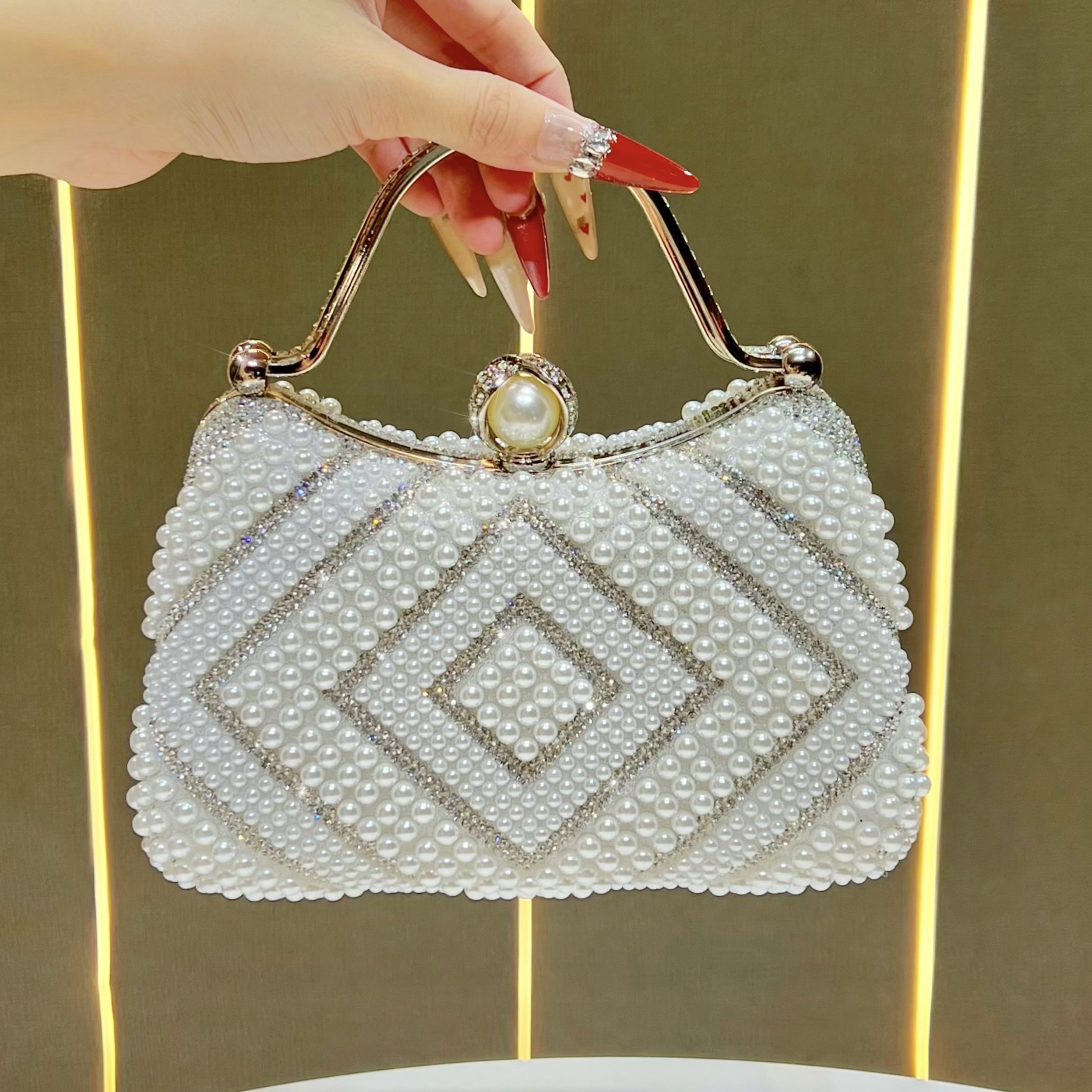 珍珠手提包名媛晚宴礼服包